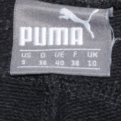 Womens UK Size 10 PUMA Regular Fit Jogger Black Trousers