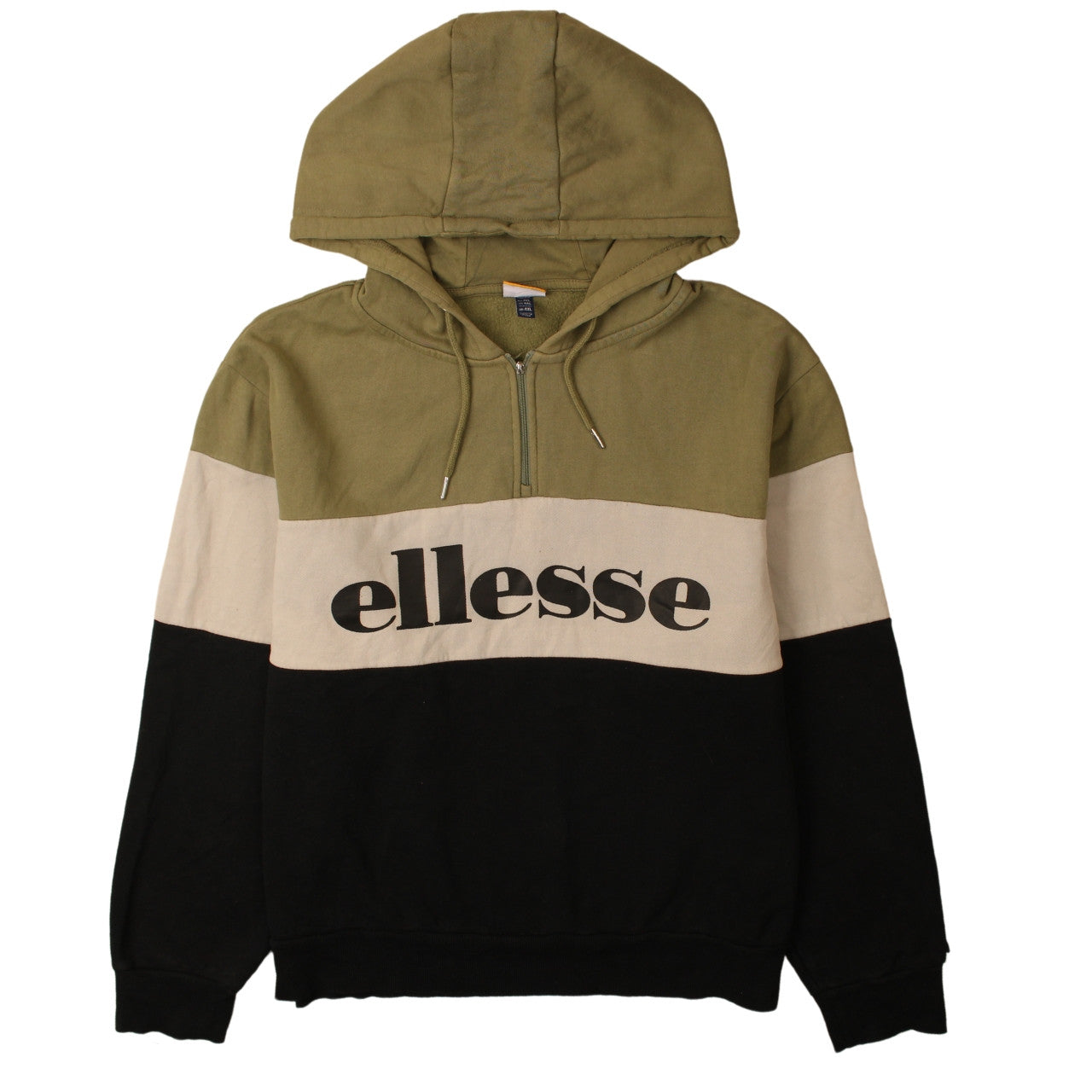 Mens UK Size 4XL ellesse Multicoloured 1/2 Zip Hoodie