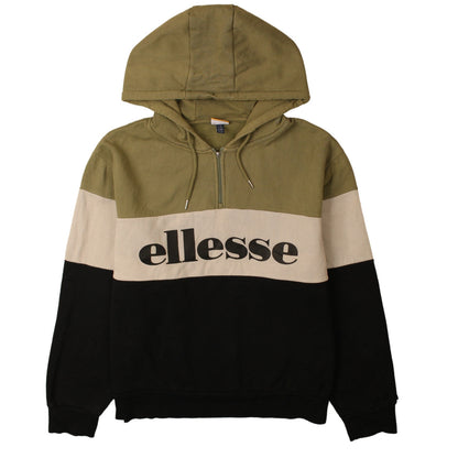 Mens UK Size 4XL ellesse Multicoloured 1/2 Zip Hoodie