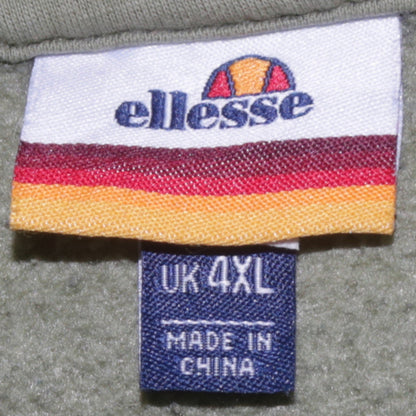 Mens UK Size 4XL ellesse Multicoloured 1/2 Zip Hoodie