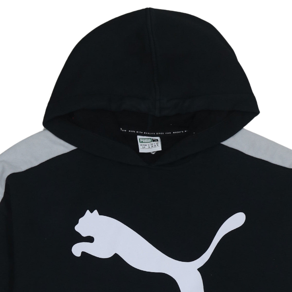 Womens UK Size 10 PUMA Black Pullover Hoodie