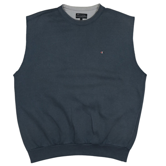 Mens UK Size L Champion Blue Vest Sweatshirt