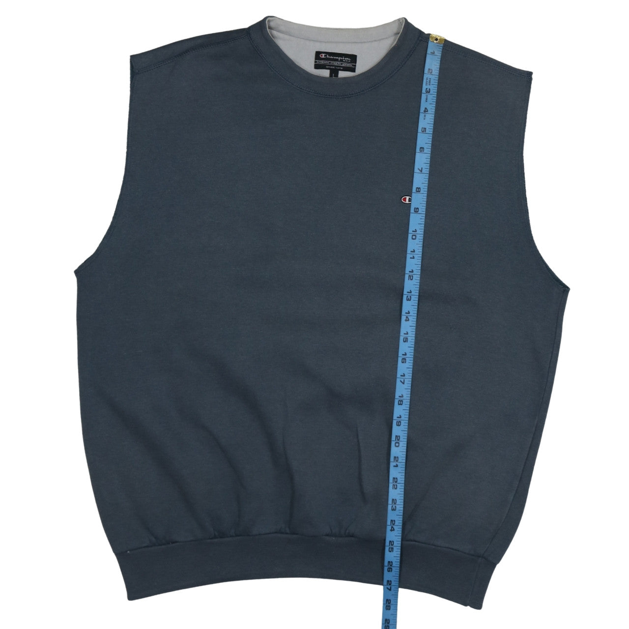 Mens UK Size L Champion Blue Vest Sweatshirt