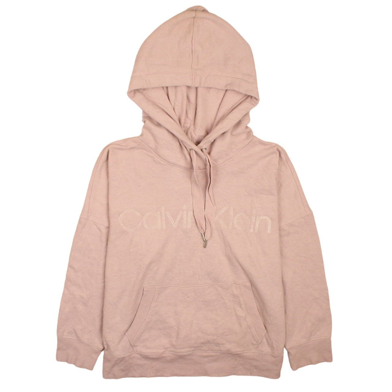 Womens UK Size L Calvin Klein Beige Pullover Hoodie