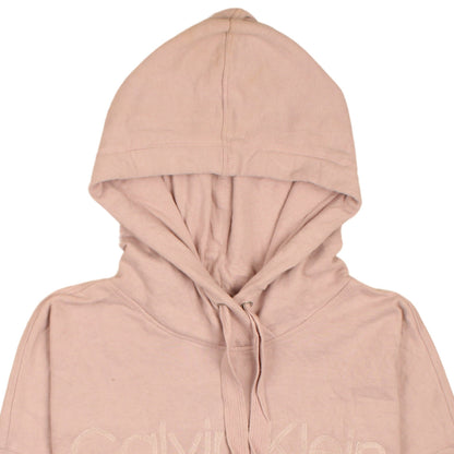 Womens UK Size L Calvin Klein Beige Pullover Hoodie