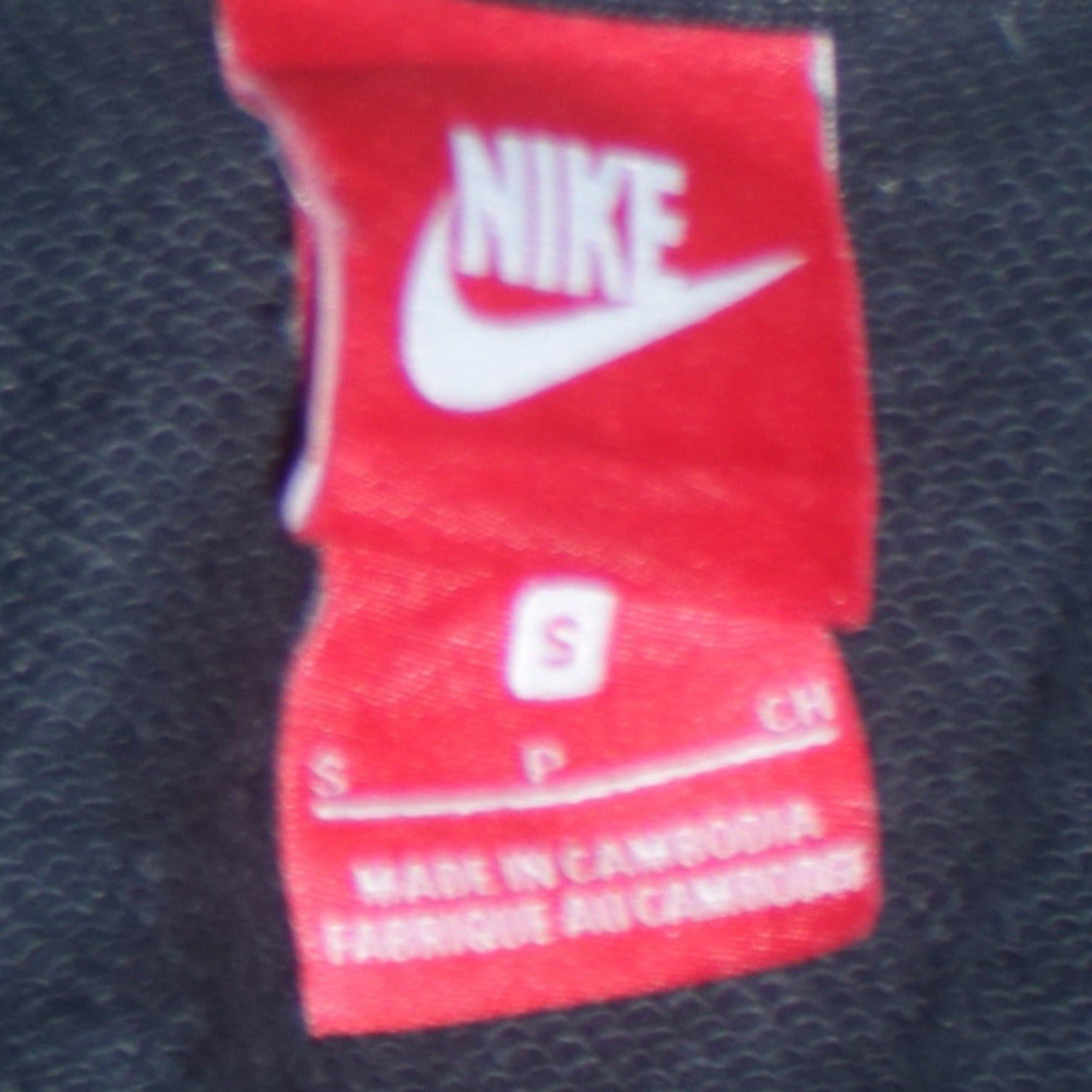 Mens UK Size S Nike Black Full Zip Hoodie
