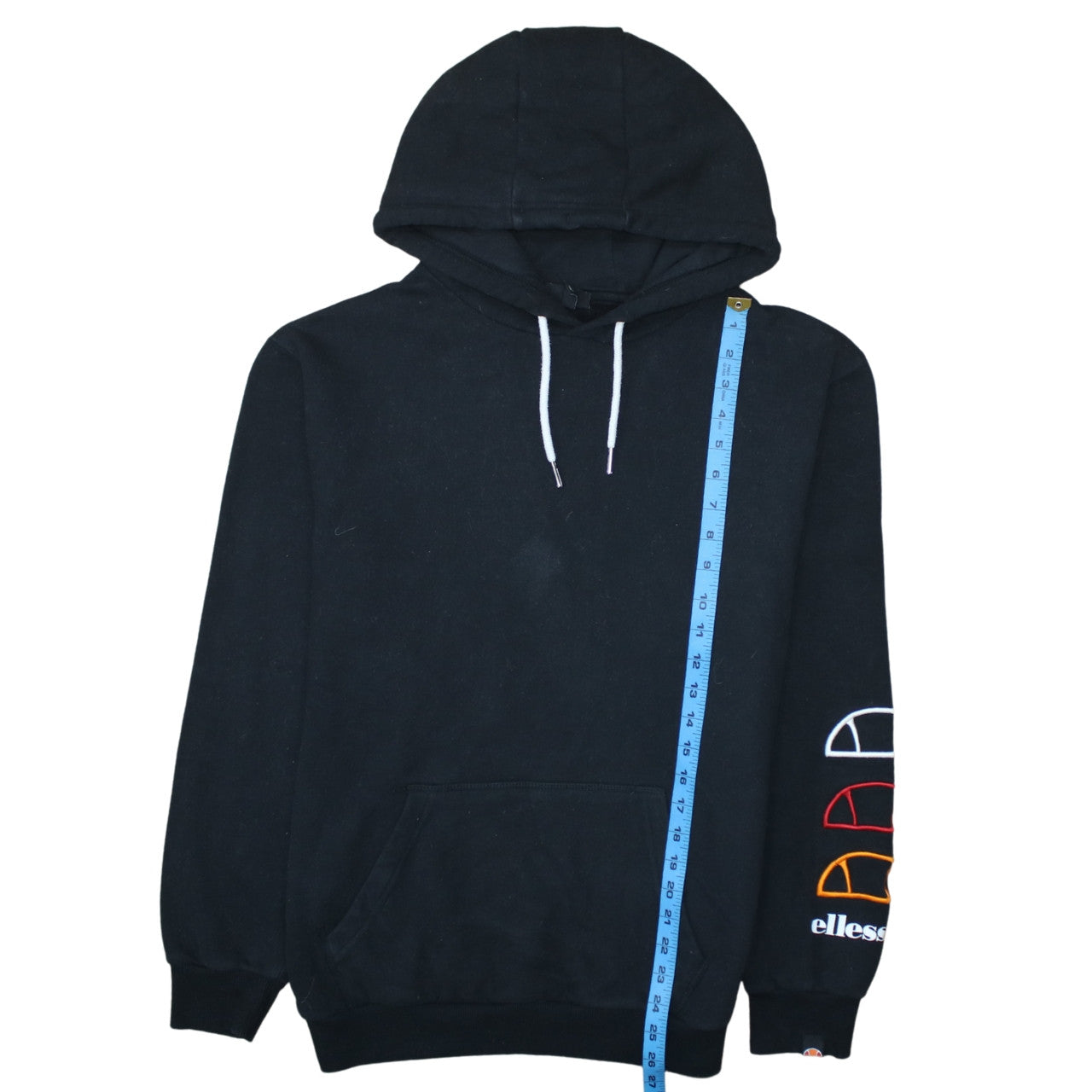 Mens UK Size S ellesse Black Pullover Hoodie