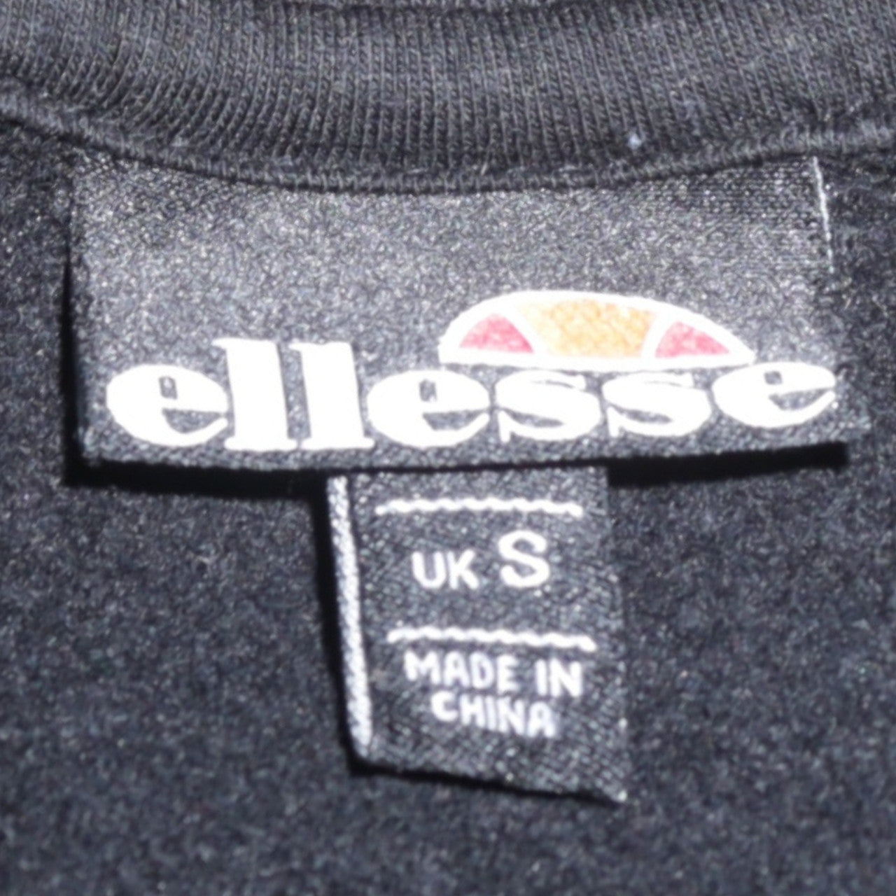 Mens UK Size S ellesse Black Pullover Hoodie