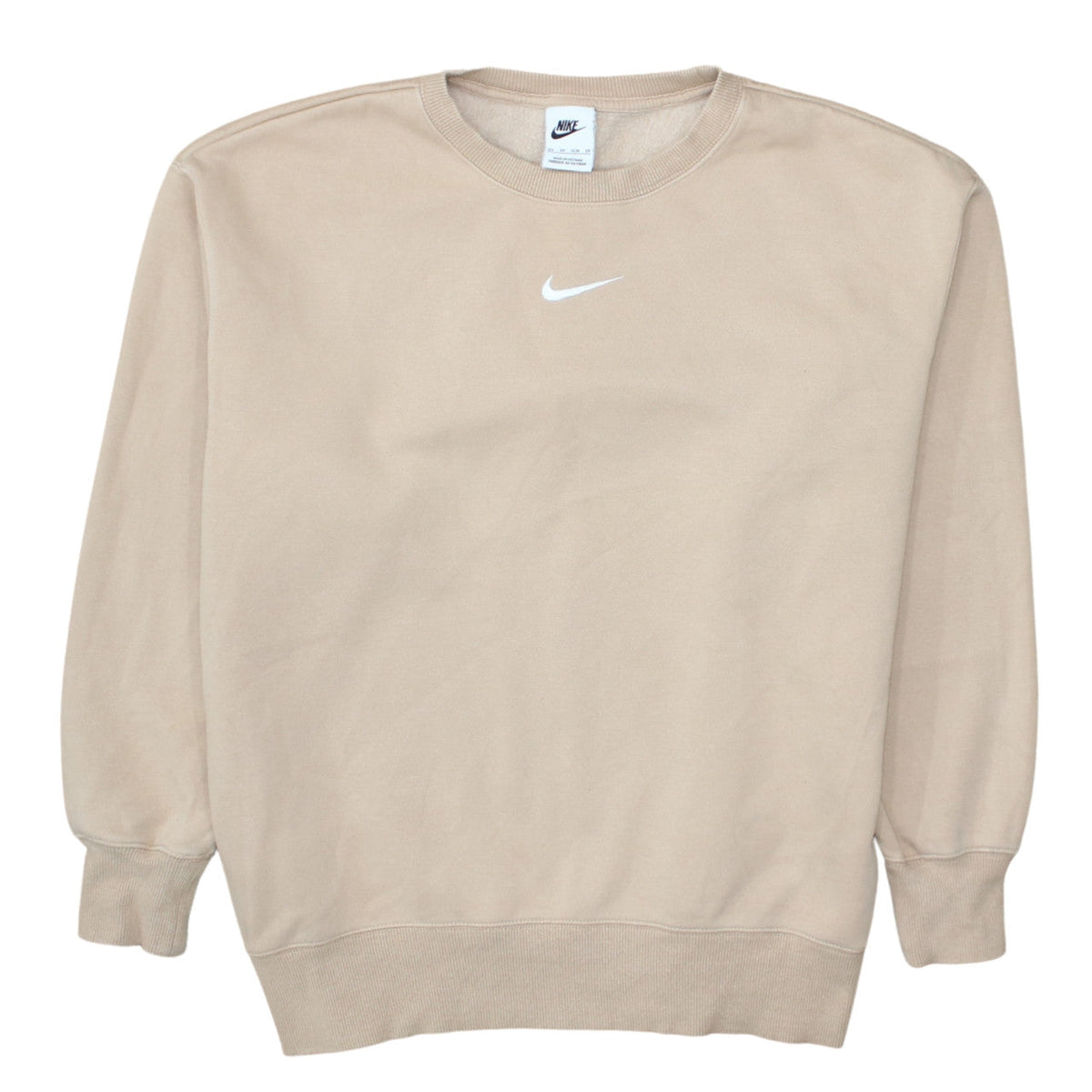 Mens UK Size XS Nike Beige Pullover Sweatshirt