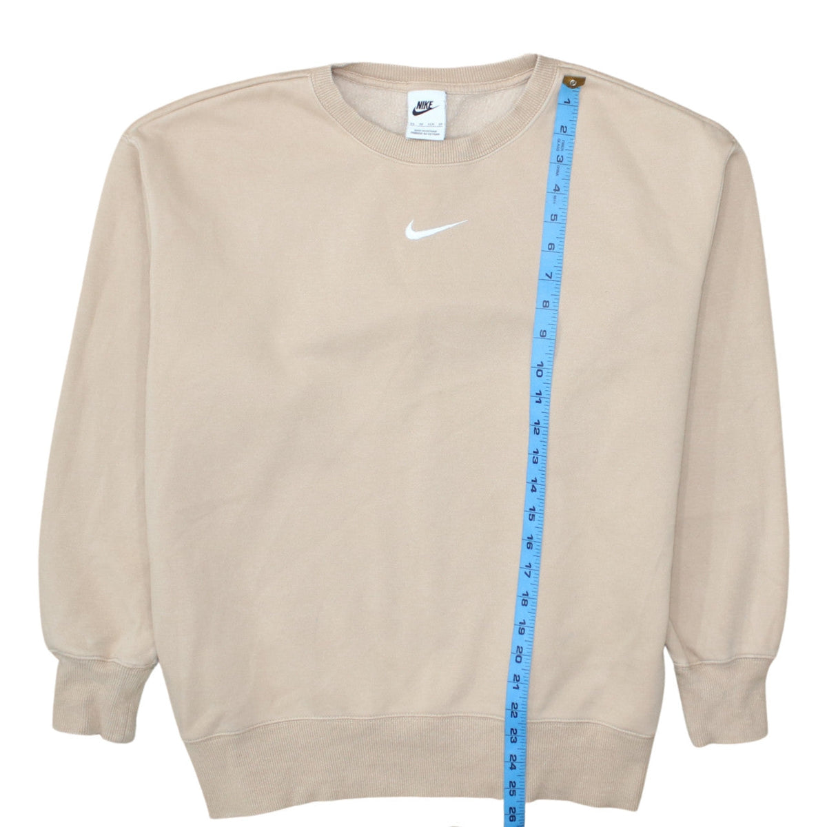 Mens UK Size XS Nike Beige Pullover Sweatshirt