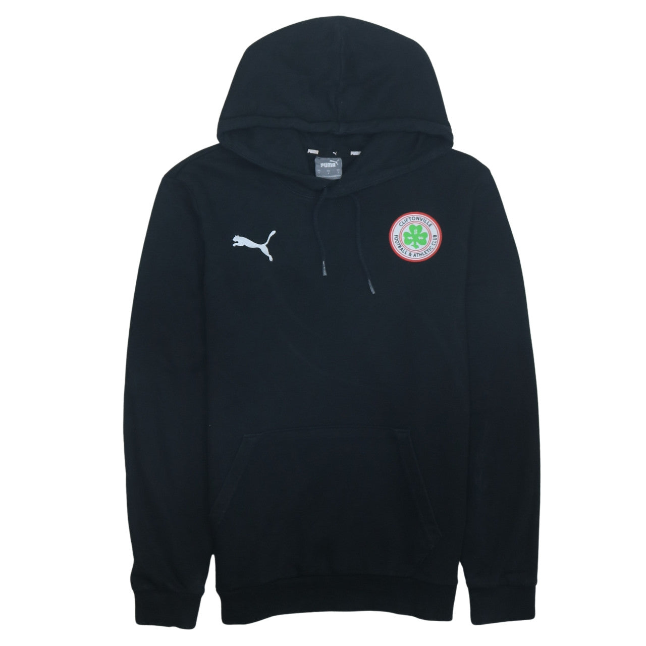Mens UK Size S PUMA Black Pullover Hoodie