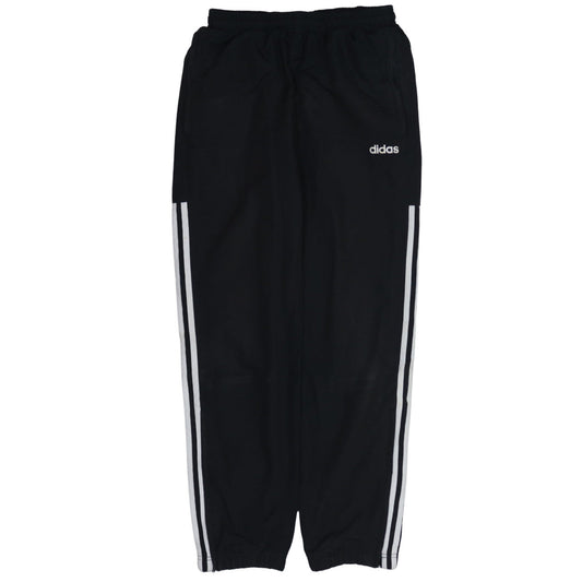 Mens UK Size M adidas Regular Fit Track Pants Black Trousers