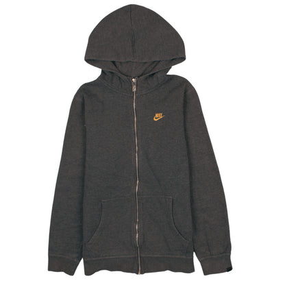 Nike Boys Grey Full Zip Fleece Hoodie XL - Hooded Sportswear