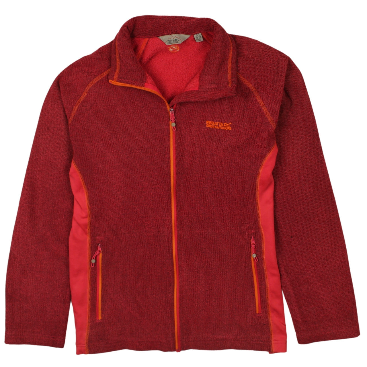 Regatta Women's Red Fleece Full Zip Jacket Size 14