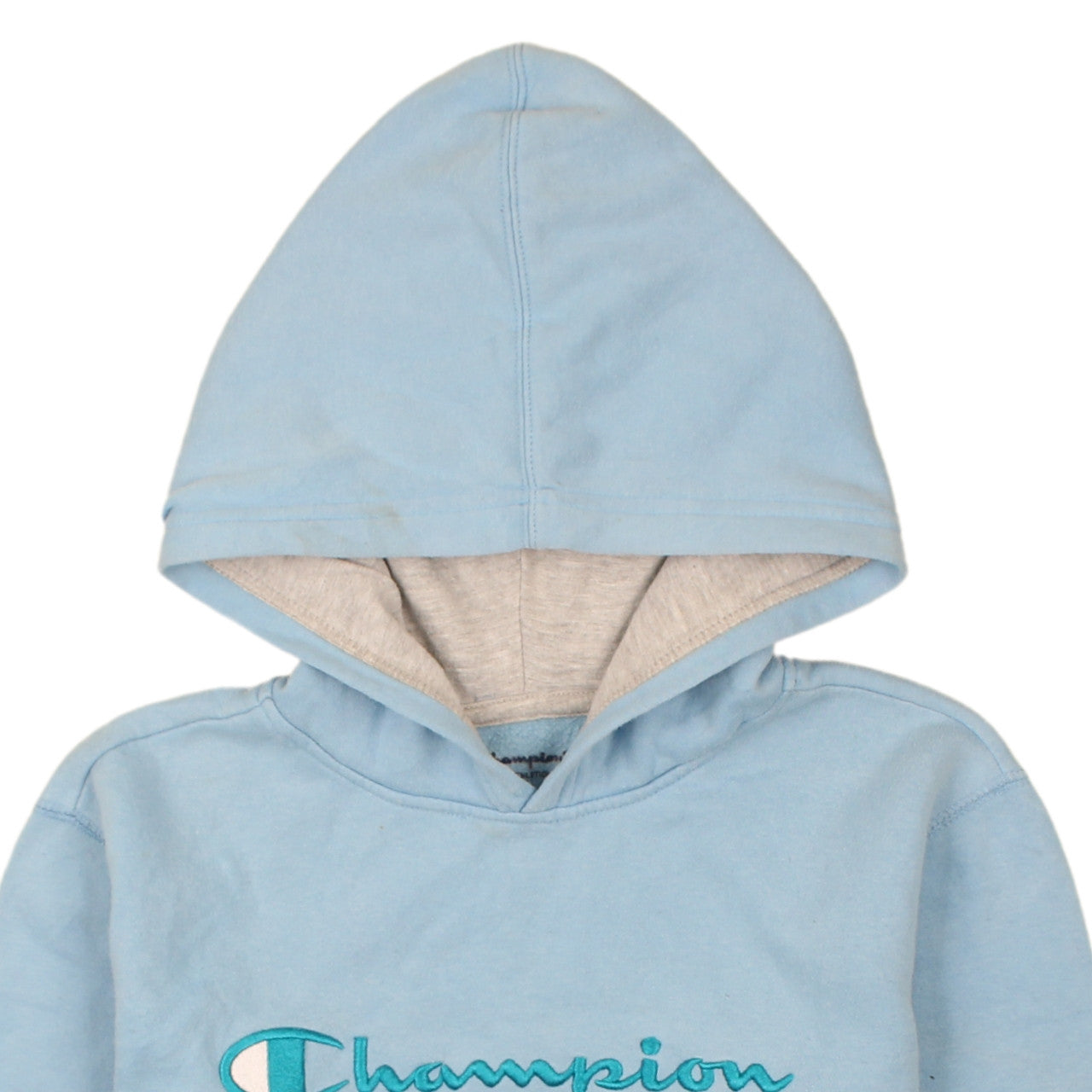 Womens UK Size XL Champion Blue Pullover Hoodie