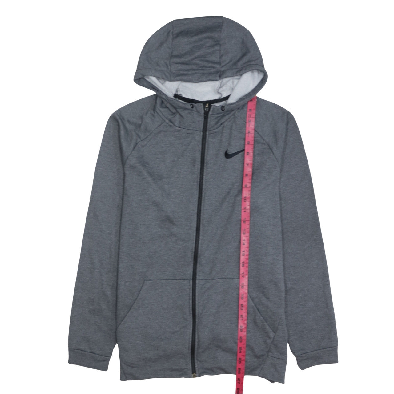 Mens UK Size M Nike Grey Full Zip Hoodie