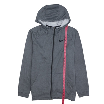Mens UK Size M Nike Grey Full Zip Hoodie