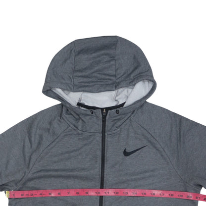 Mens UK Size M Nike Grey Full Zip Hoodie