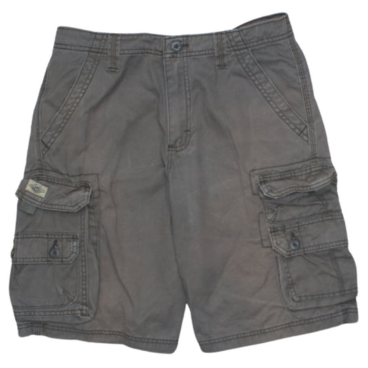 Lee Dungarees Men's Brown Cargo Shorts Size 30 Cotton Workwear