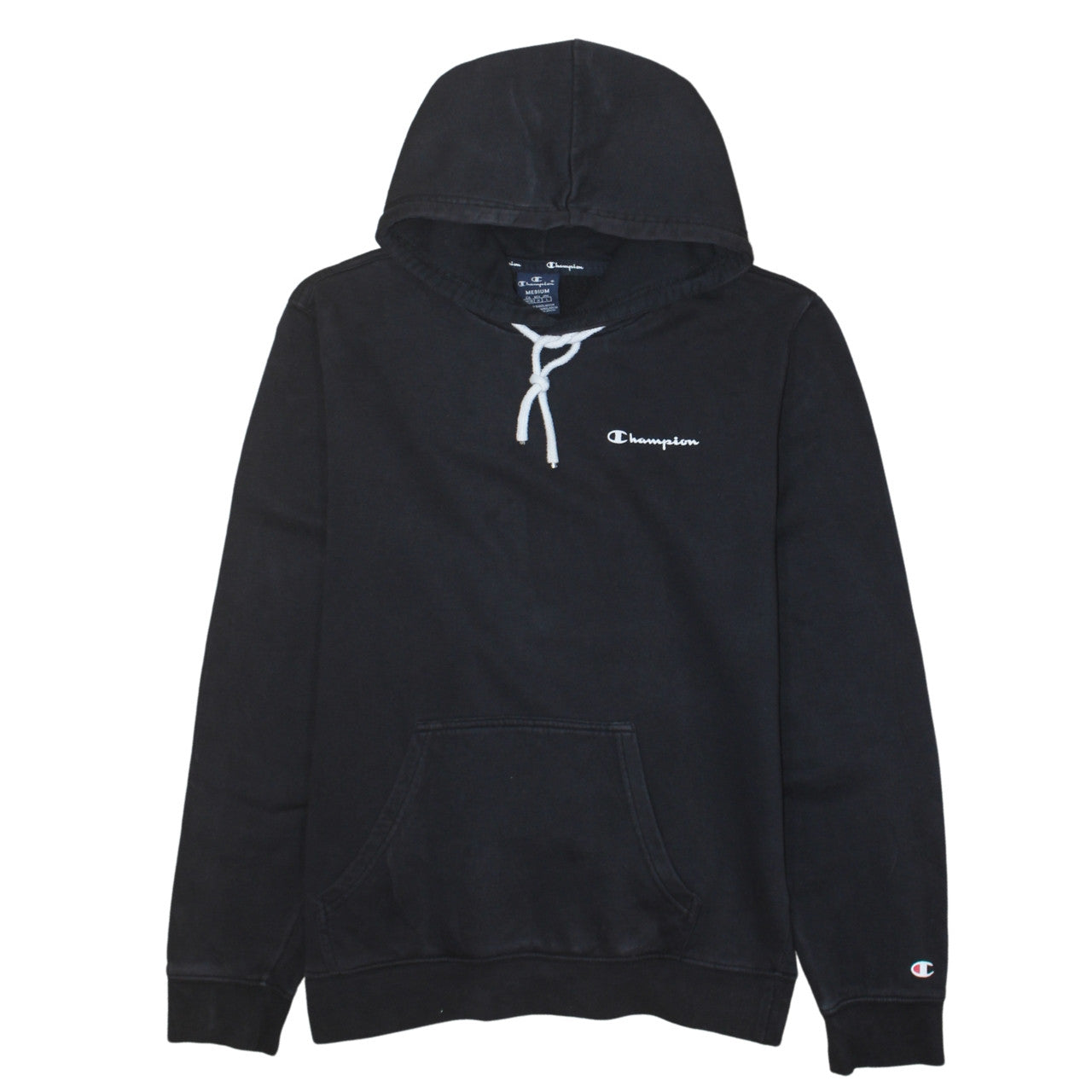 Mens UK Size M Champion Black Pullover Hoodie
