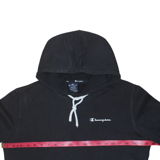 Mens UK Size M Champion Black Pullover Hoodie