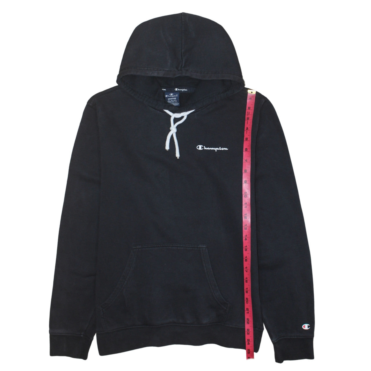Mens UK Size M Champion Black Pullover Hoodie