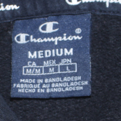 Mens UK Size M Champion Black Pullover Hoodie