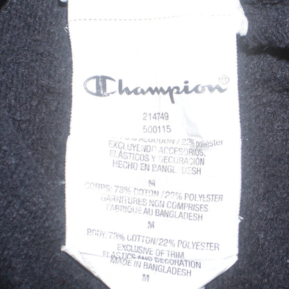 Mens UK Size M Champion Black Pullover Hoodie