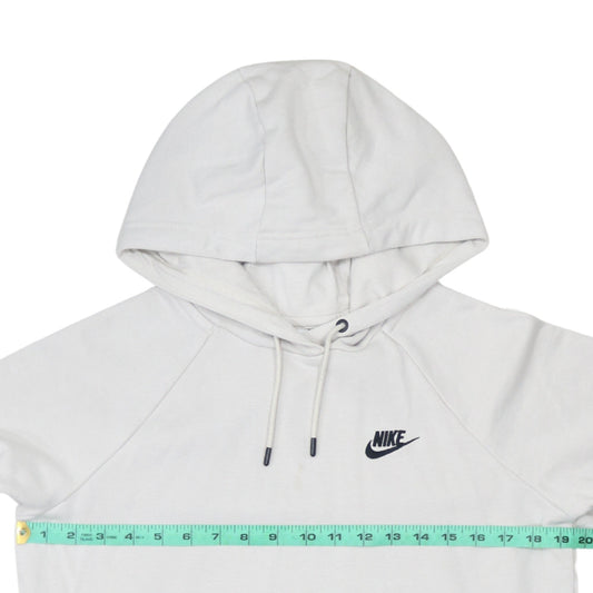 Mens UK Size S Nike White Pullover Hoodie