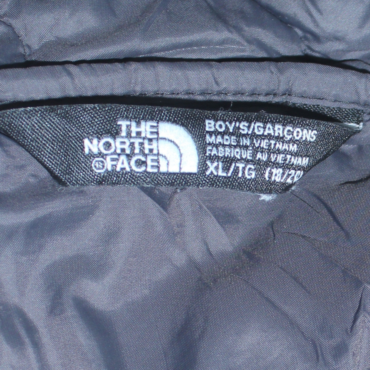The North Face Boys Black Hooded Insulated Puffer Jacket XL 18-20 Years