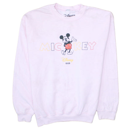 Womens UK Size 8 Disney Pink Pullover Sweatshirt