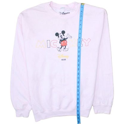 Womens UK Size 8 Disney Pink Pullover Sweatshirt