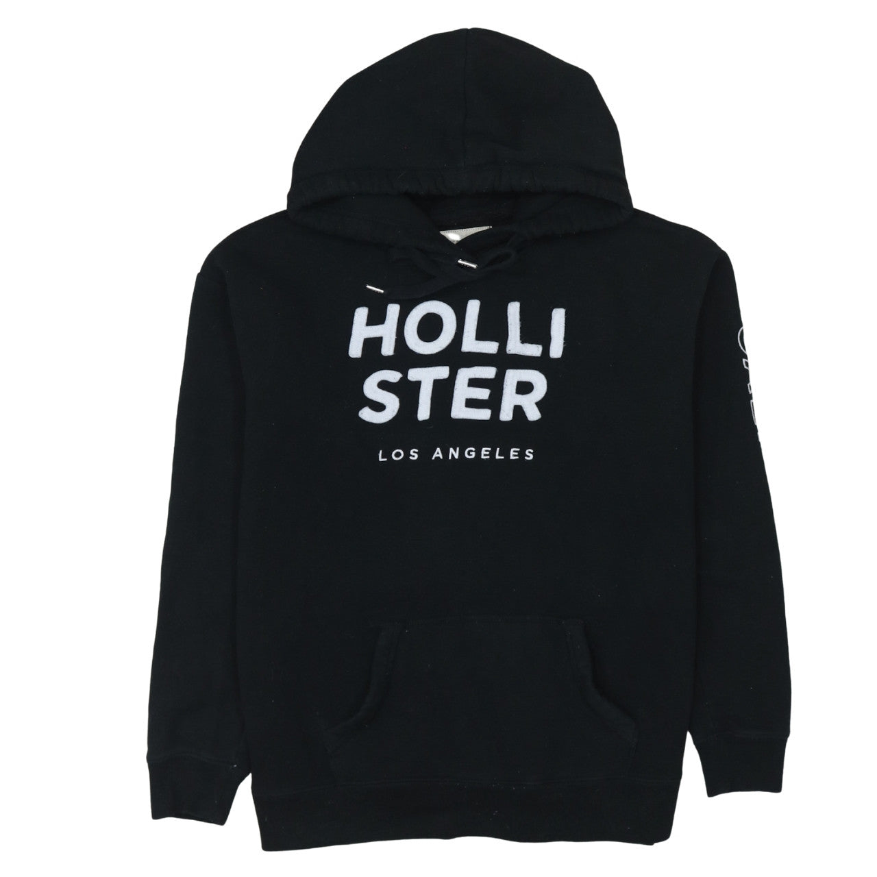 Mens UK Size L Hollister Black Pullover Hoodie
