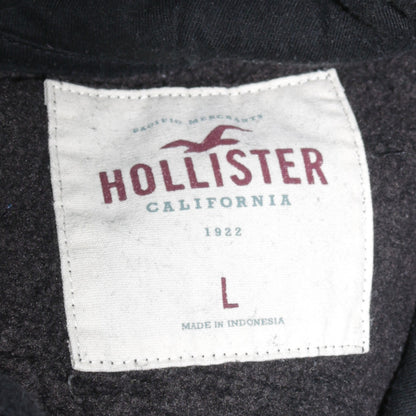 Mens UK Size L Hollister Black Pullover Hoodie