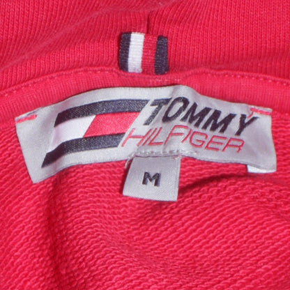 Mens UK Size M Tommy Hilfiger Red Pullover Hoodie