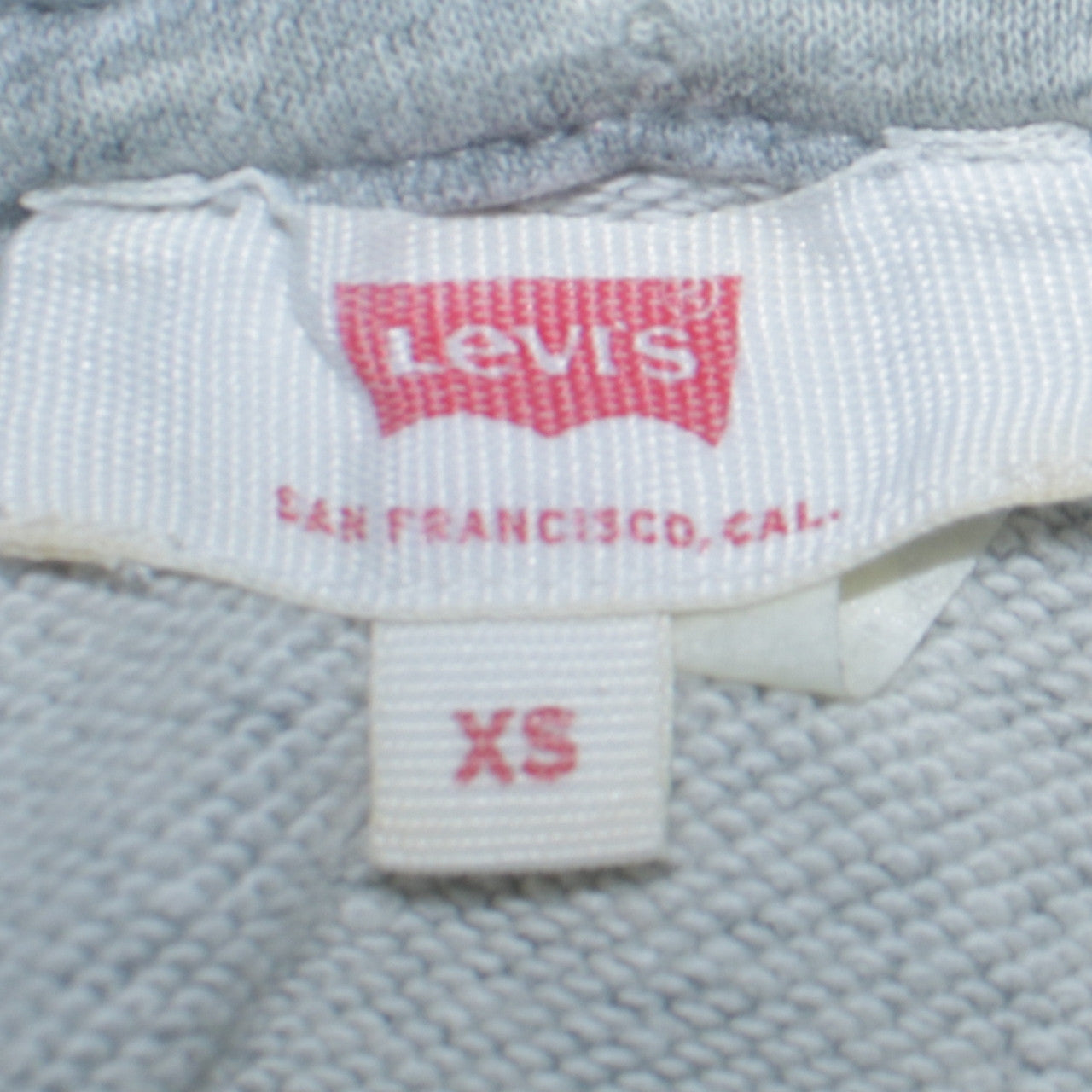 Mens UK Size XS Levi's Grey Pullover Hoodie