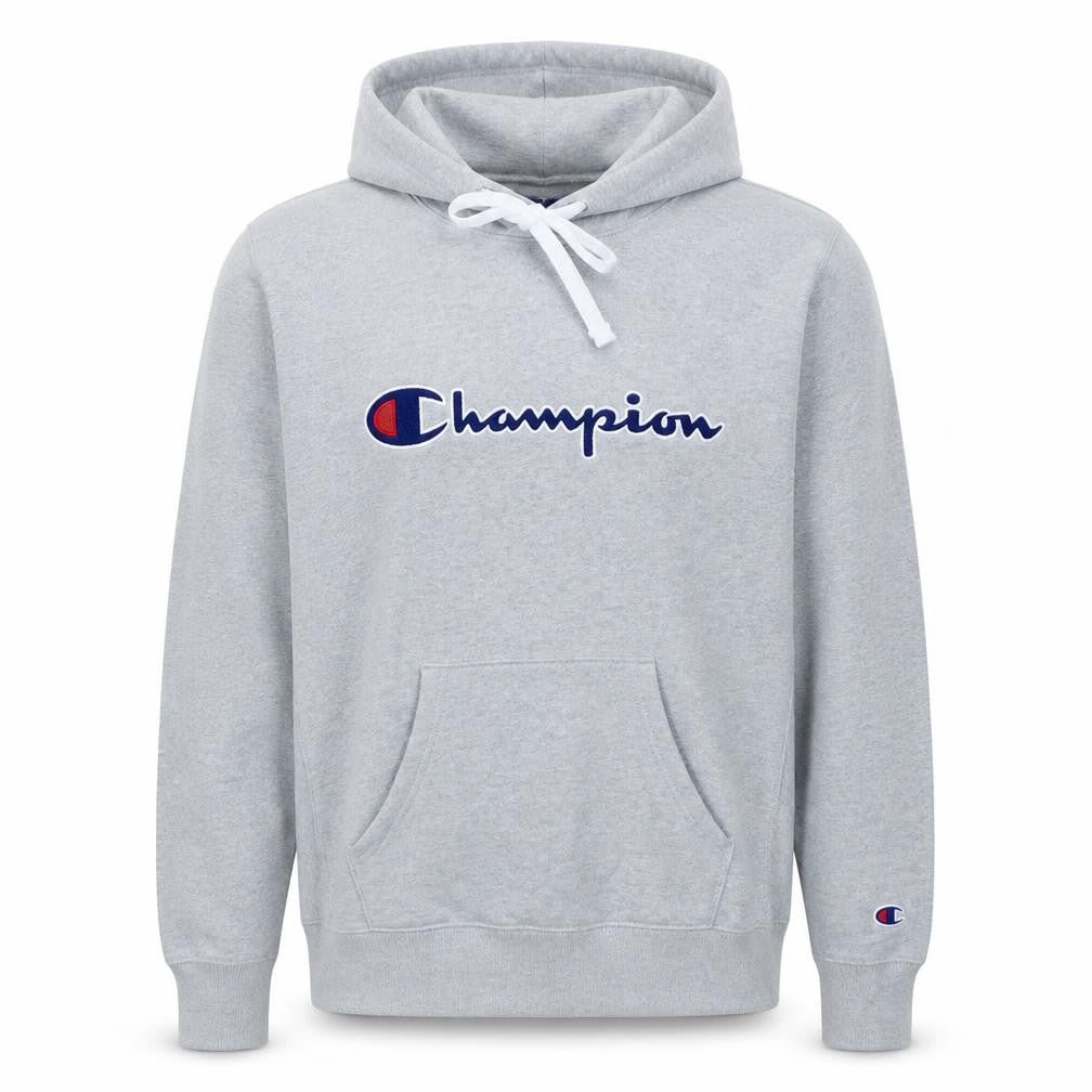 Mens UK Size M Champion Grey Pullover Hoodie