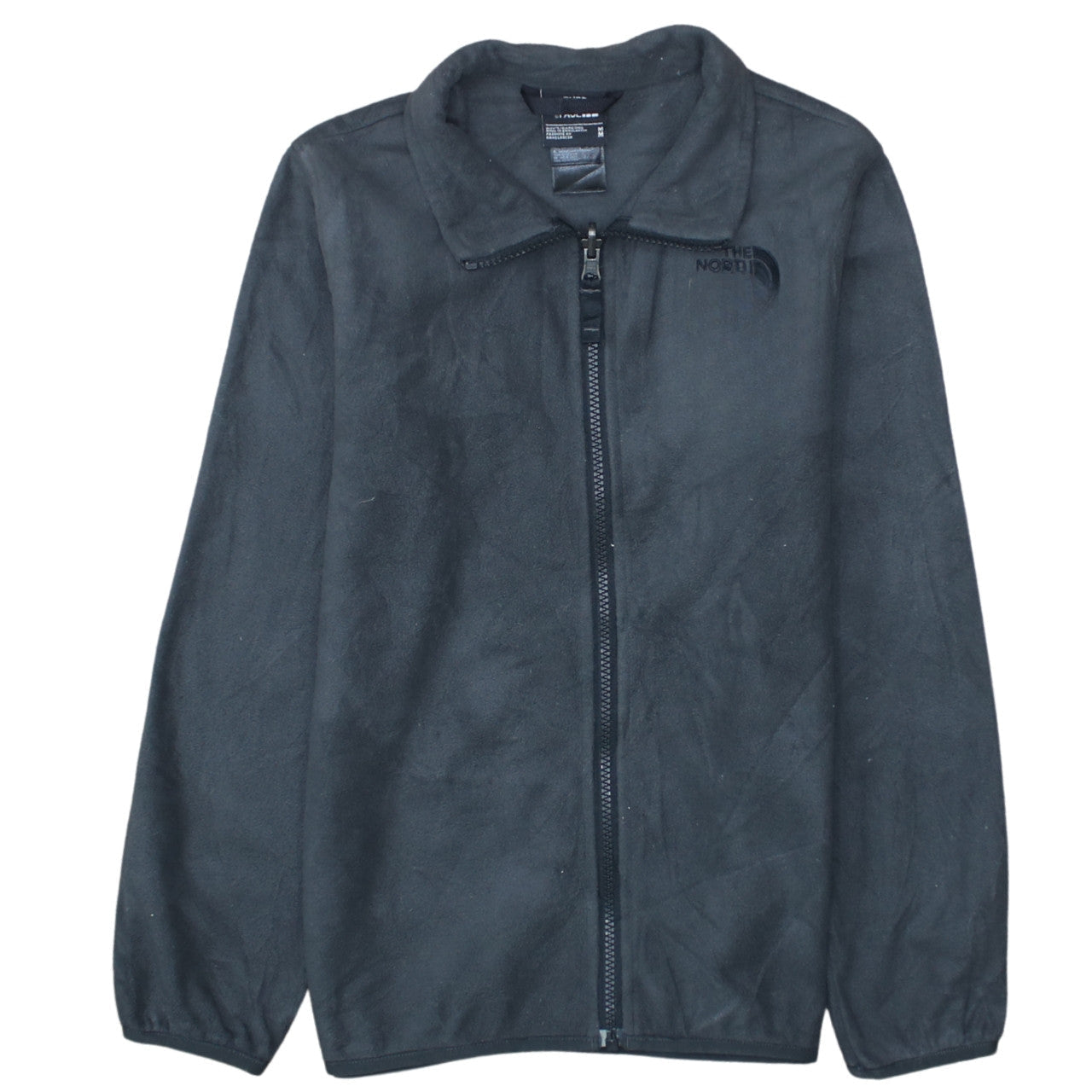 The North Face Boys Black Fleece Full Zip Jacket Size M