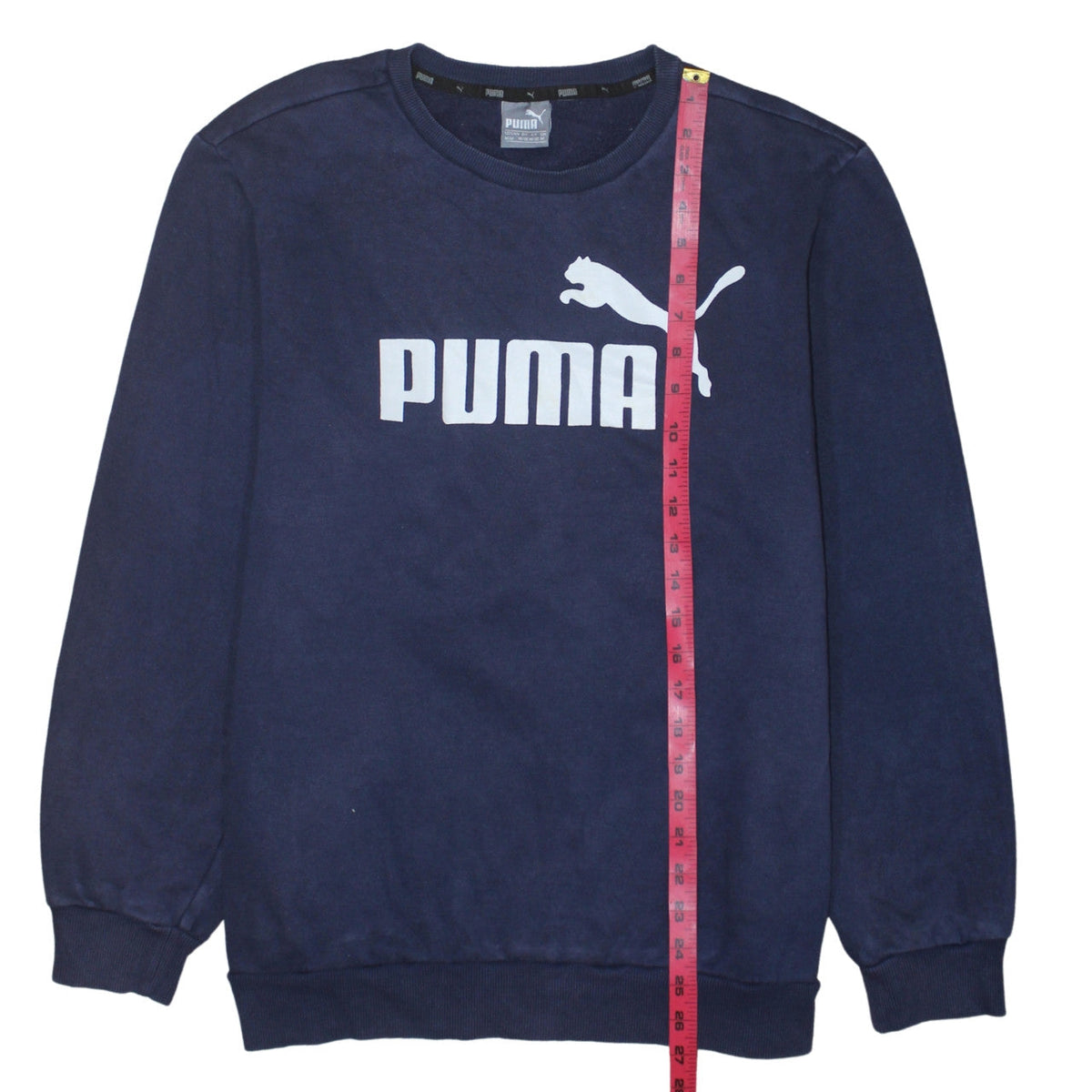 Mens UK Size M PUMA Blue Pullover Sweatshirt