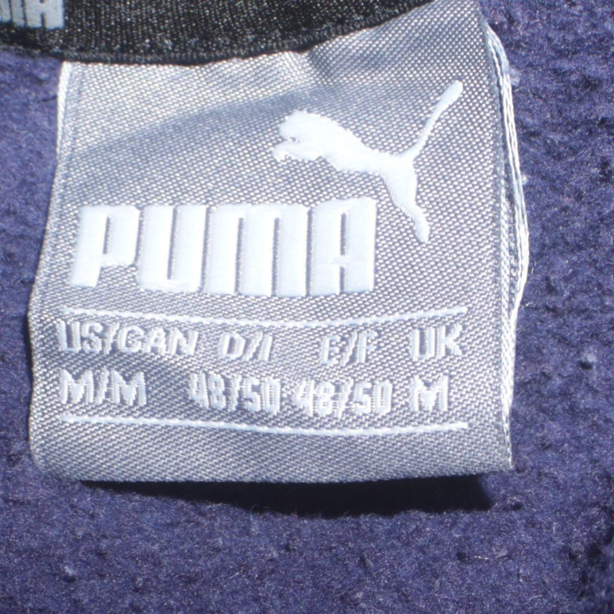 Mens UK Size M PUMA Blue Pullover Sweatshirt