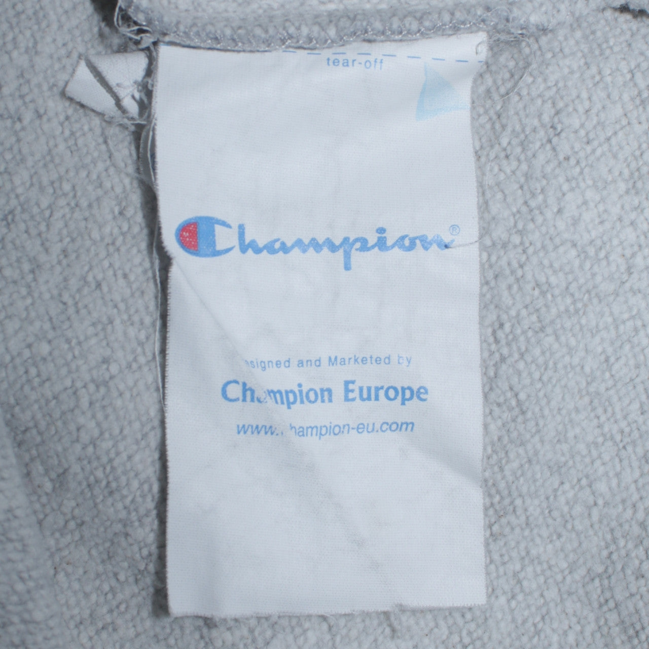 Mens UK Size 2XL Champion Grey 1/4 Zip Sweatshirt