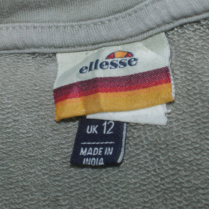 Womens UK Size 12 ellesse Green Pullover Hoodie