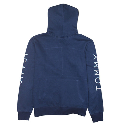 Mens UK Size M Tommy Jeans Blue Pullover Hoodie