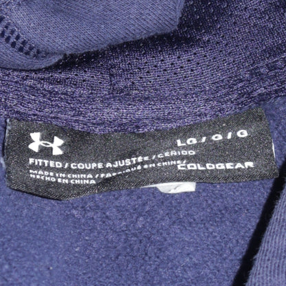 Mens UK Size L Under armour Blue Pullover Hoodie