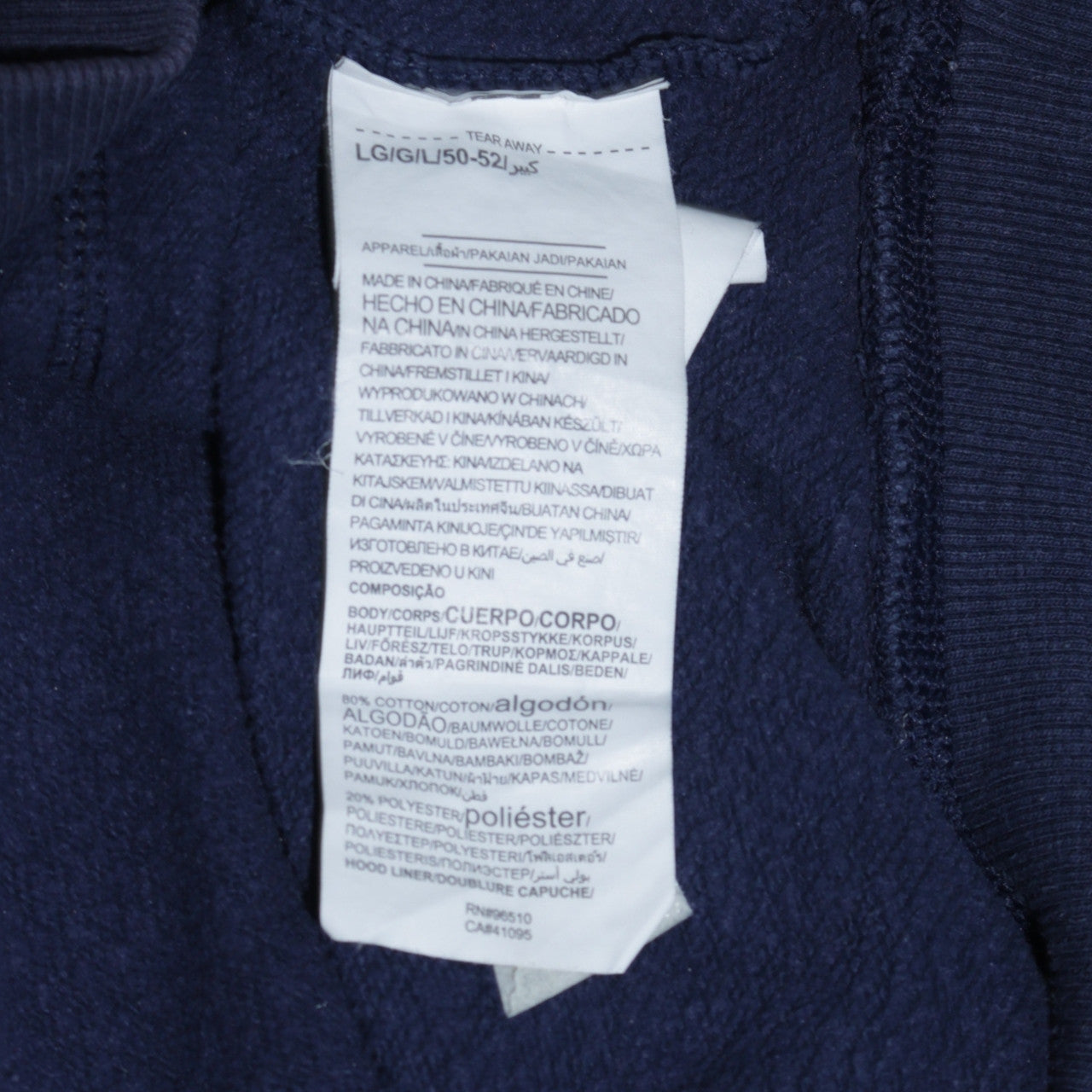 Mens UK Size L Under armour Blue Pullover Hoodie