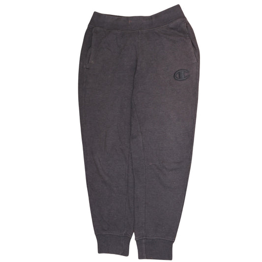 Mens UK Size S Champion Regular Fit Jogger Black Trousers