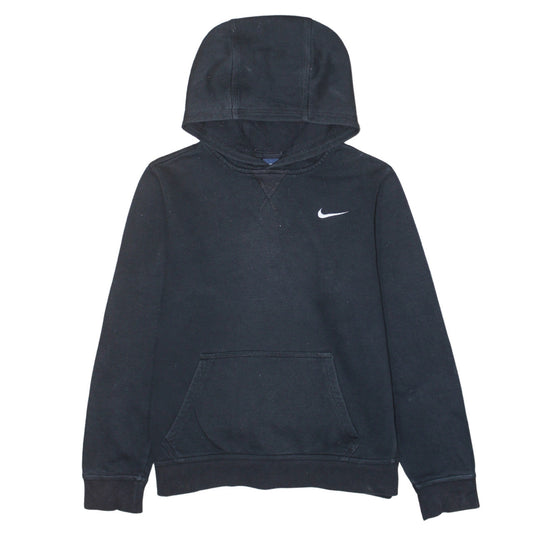 Nike Boys Black XL Pullover Fleece Hoodie Sweatshirt Logo Hooded Top