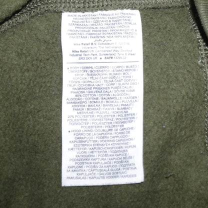 Mens UK Size S Nike Green Pullover Hoodie
