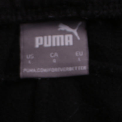 Mens UK Size L PUMA Regular Fit Jogger Black Trousers