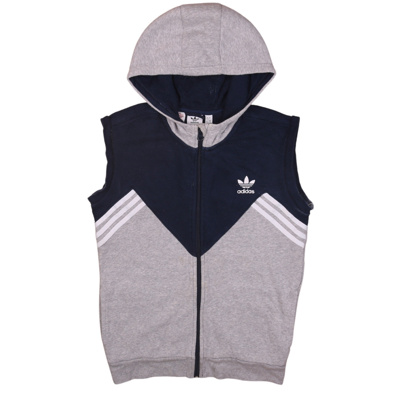 Boys UK Size 13-14 Years adidas Grey Full Zip Hoodie